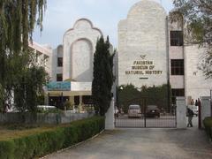 Front view of Pakistan Monument building in Islamabad