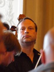 Conductor Ondřej Macek in Lobkowicz Palace at Prague Castle