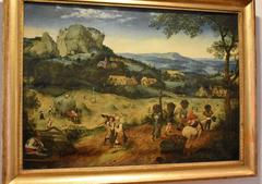 Pieter Brueghel the Elder Haymaking 1565 painting