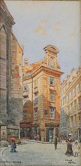 Wien Palais Obizzi in der Kurrentgasse watercolor by Erwin Pendl