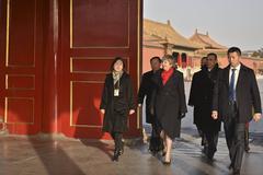 Prime Minister in discussion during an event in China