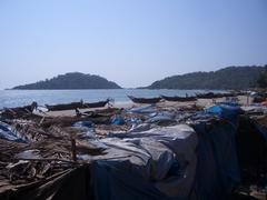 Idyllic Palolem Beach in Goa, India