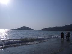 sunset view of Palolem Beach in Goa, India