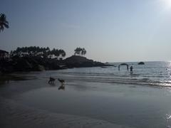 Sunset at Palolem Beach in Goa, India