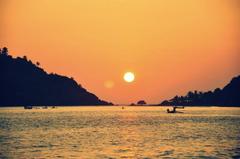 Sunset at Palolem Beach in Goa