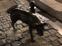 Het Zinneke dog statue in Brussels