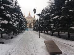 Park 28 Panfilov Guardsmen alley in February 2019