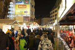 Advent in Zagreb Augusta Cesarca Street