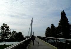 Pedestrian bridge connecting Kehl and Strasbourg