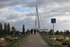 La passerelle Mimram bridge connecting Kehl and Strasbourg