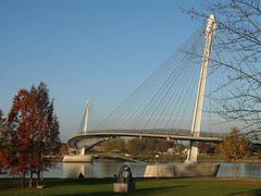 La passerelle du jardin des Deux-Rives seen from the German side