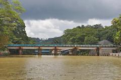 bridge in front of Aruvikkara Dam