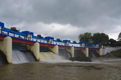 Aruvikkara Dam in Thiruvananthapuram, Kerala, India