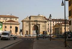 Porta Garibaldi city gate in Milan, Italy