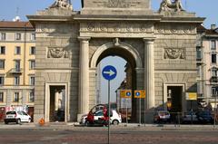 Porta Garibaldi city gate in Milan