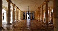 Central Colonnade of Villa Pisani in Stra, Veneto, Italy