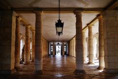 Central Colonnade of Villa Pisani in Stra, Veneto, Italy