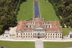 Aerial view of Villa Pisani in Stra