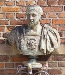 Renaissance bust at the west facade of Rosenborg Castle