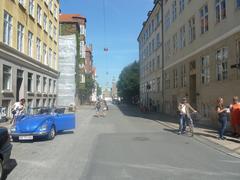 Rosenborggade street with Rosenborg Castle in Indre By, Copenhagen