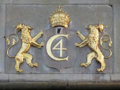 Christian IV's monogram with lions