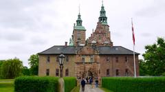 Northwest view of Rosenborg Castle in Copenhagen