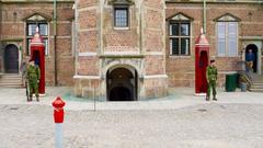 South side of Rosenborg Castle with guards