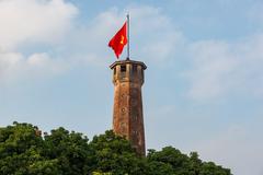 Hanoi skyline with buildings and clear sky