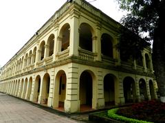 French colonial building in Hanoi Citadel