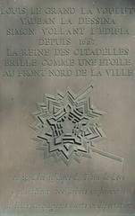 Plaque commemorative Citadelle Vauban