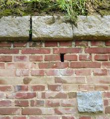 Citadel of Lille Vauban with plants on walls and bat nesting boxes