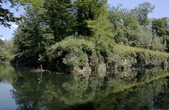 Rampart on moat of the citadel of Lille