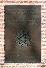 Plaque in the Citadel of Lille