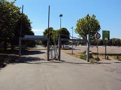 Champs de Mars park in Lille with clear blue sky