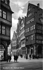 Frankfurt am Main Altstadt view Römerberg 1920