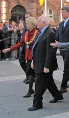 Petra Roth and Mikhail Gorbachev at 20th jubilee of German reunification