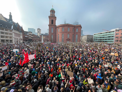 Protest against right-wing extremism in Frankfurt on January 20, 2024