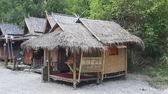 Meditation huts for monks at Wat Pha Lat