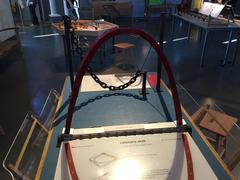 Group building an arch at San Francisco Exploratorium