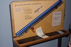 mechanical square-root calculator at the Exploratorium with magnets and steel balls