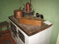 Stove and copper kitchenware in Anna Akhmatova Museum