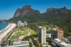 Elevated view of Pedra da Gávea in Rio de Janeiro