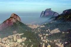 Pedra da Gávea in Rio de Janeiro 2014 aerial view