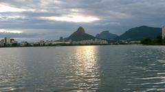 Morro Dois Irmãos and Pedra da Gávea seen from Lagoa Rodrigo de Freitas