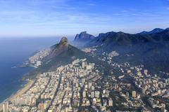 aerial view of Leblon, Rio de Janeiro in 2014