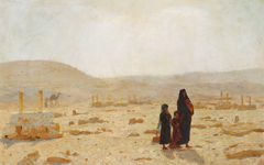 Laurits Tuxen painting of Ved Kaliffernes Grave, 1889