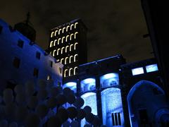 art installation at plaça del Rei in Barcelona