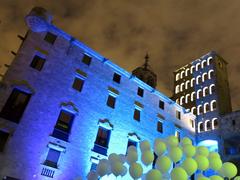 Llum BCN installation Suspès at plaça del Rei