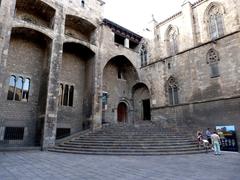 Barcelona city skyline featuring distinctive architecture