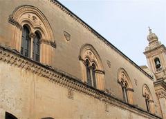 Norman House palace in Mdina with Siculo-Norman windows